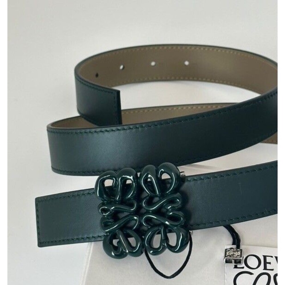 Loewe Inflated Anagram Belt Size 80/32 New Season Green Rare Color Out Of Stock